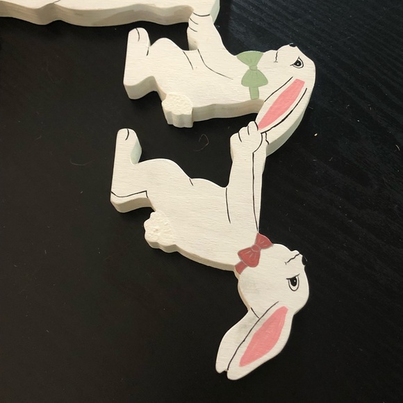 Two Piece Wooden Rabbit Set - Picture 5 of 6